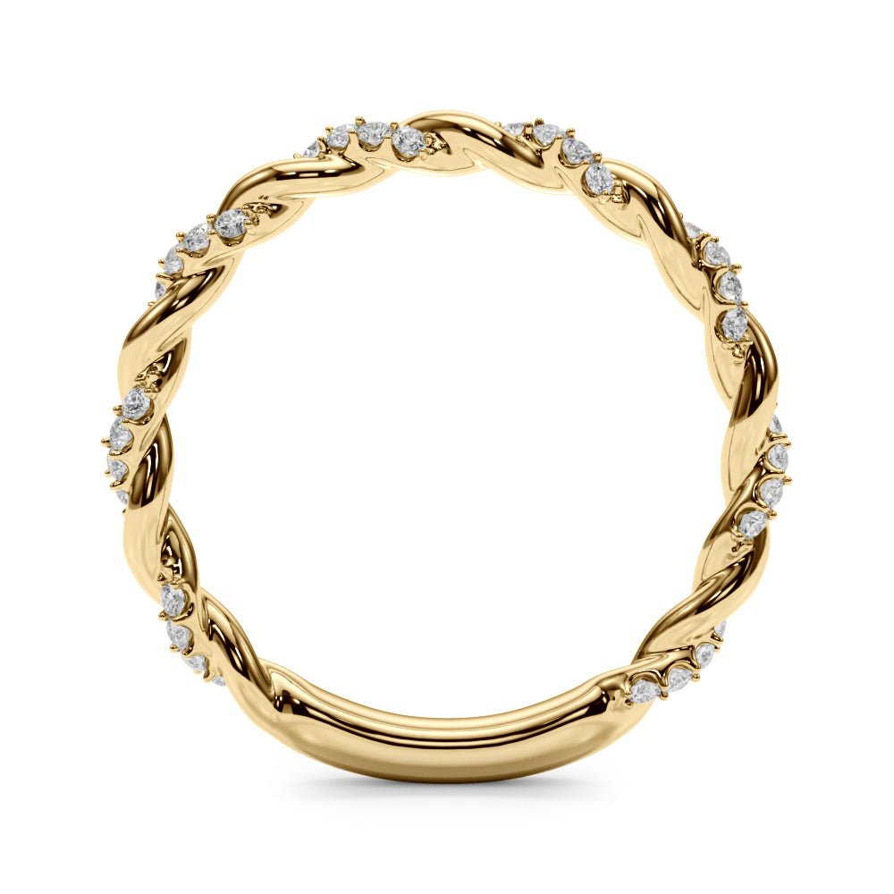 Twisting Alternating Wedding Band - Wedding Band - Design Jewellers Edmonton