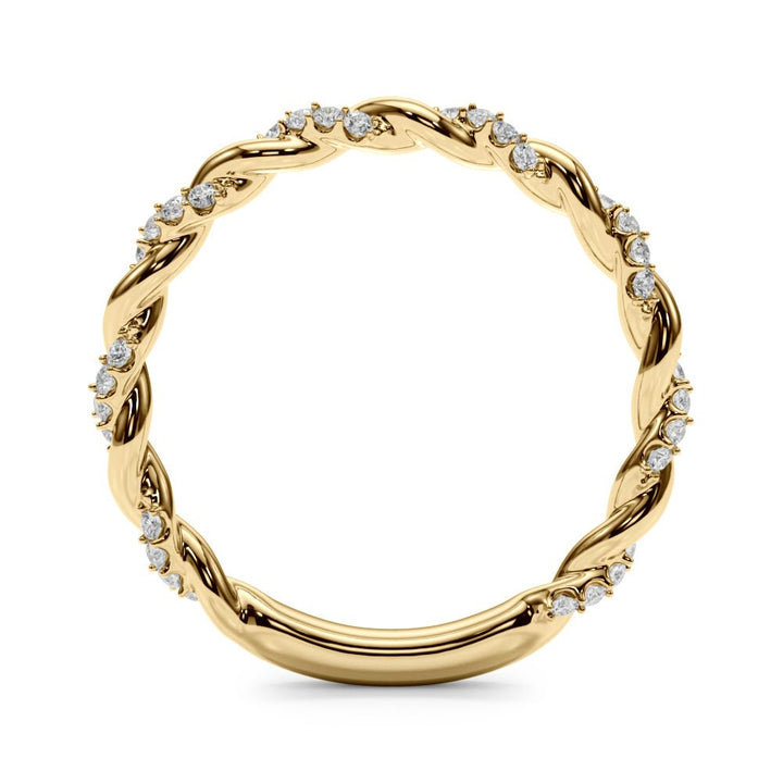 Twisting Alternating Wedding Band - Wedding Band - Design Jewellers Edmonton