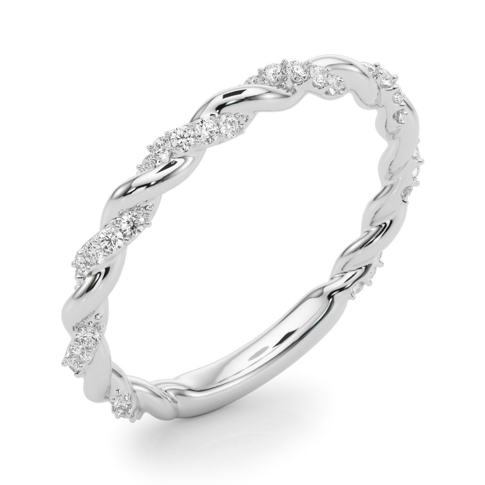 Twisting Alternating Wedding Band - Wedding Band - Design Jewellers Edmonton