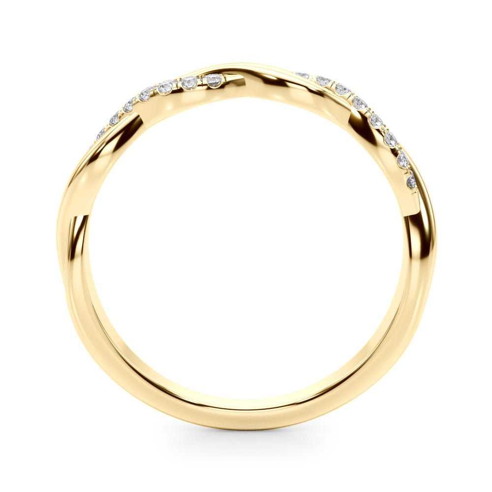 Twisting Wedding Band - Wedding Band - Design Jewellers Edmonton