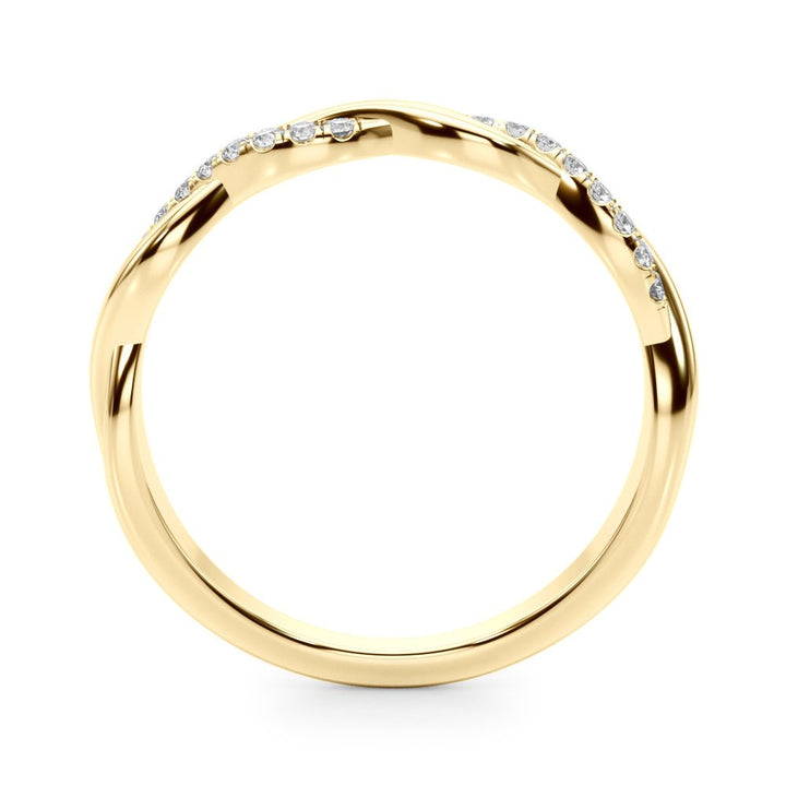Twisting Wedding Band - Wedding Band - Design Jewellers Edmonton