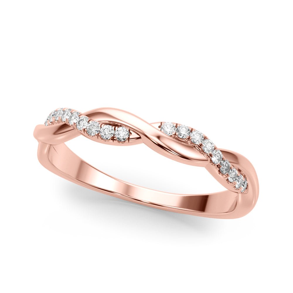 Twisting Wedding Band - Wedding Band - Design Jewellers Edmonton