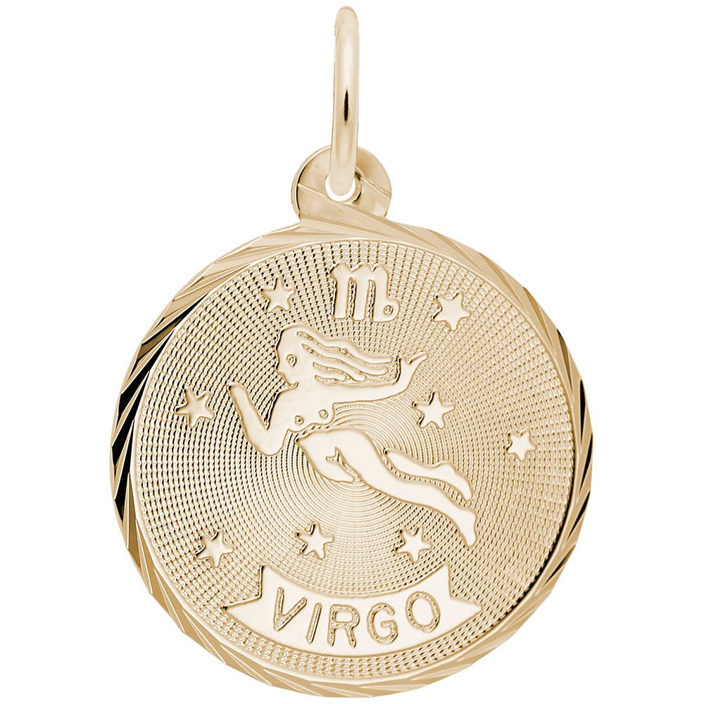 Virgo Constellation Disc Charm